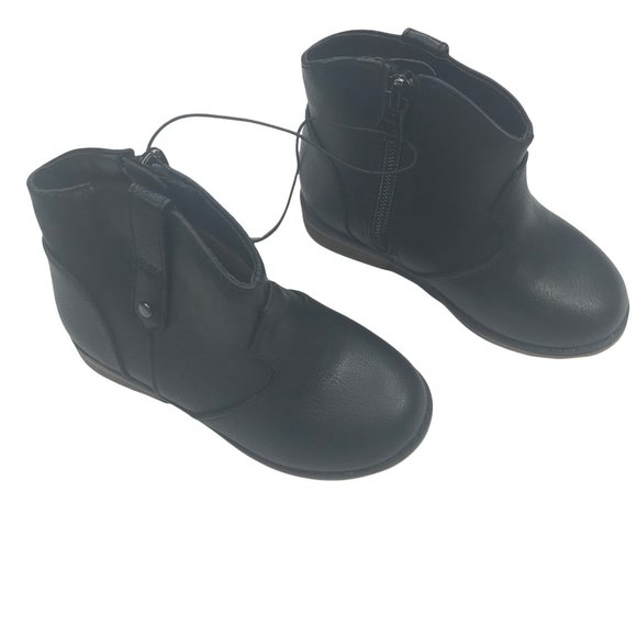 Cat And Jack Boy's Size 7 Black Tiffy Boots New With Tags - Picture 1 of 13